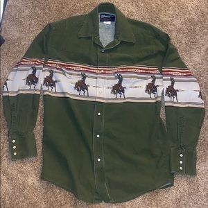 wrangler button up shirt